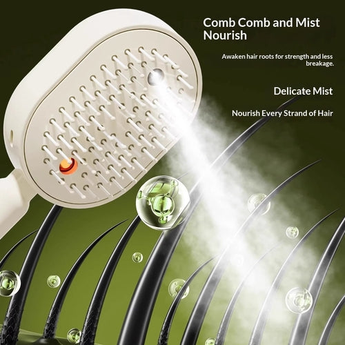 Electric Oil Mist Hair Brush