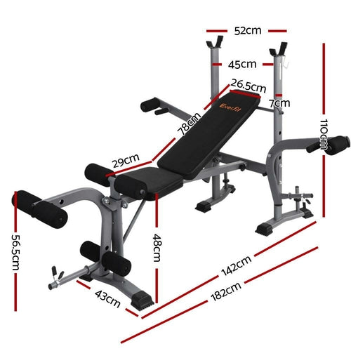 Weight Bench 8 in 1 Bench Press Adjustable